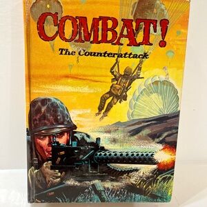 COMBAT! The counter attack 1964 vintage hard cover book.  By Selmur Productions